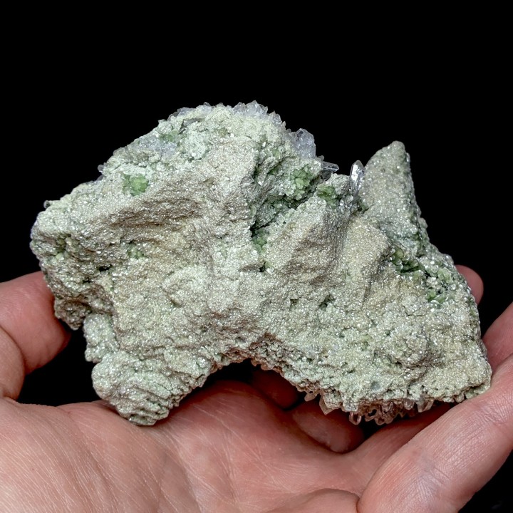 Fuschite, quartz, Peru, 387 g