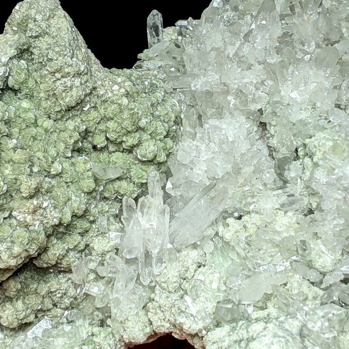 Fuschite, quartz, Pérou, 387 g