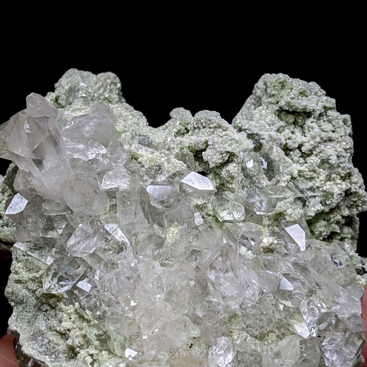 Fuschite, quartz, Pérou, 273 g
