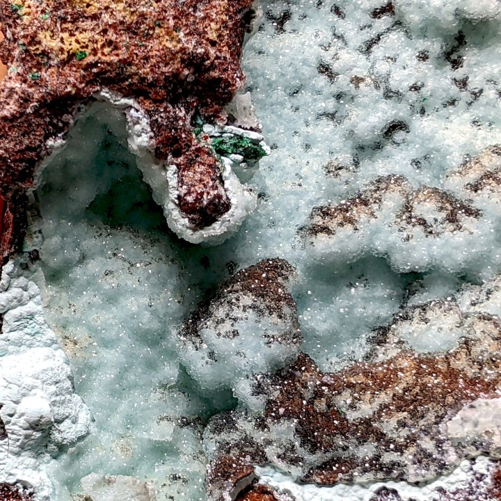 Quartz, Chrysocolle, Luputo, Congo, 211 grammes