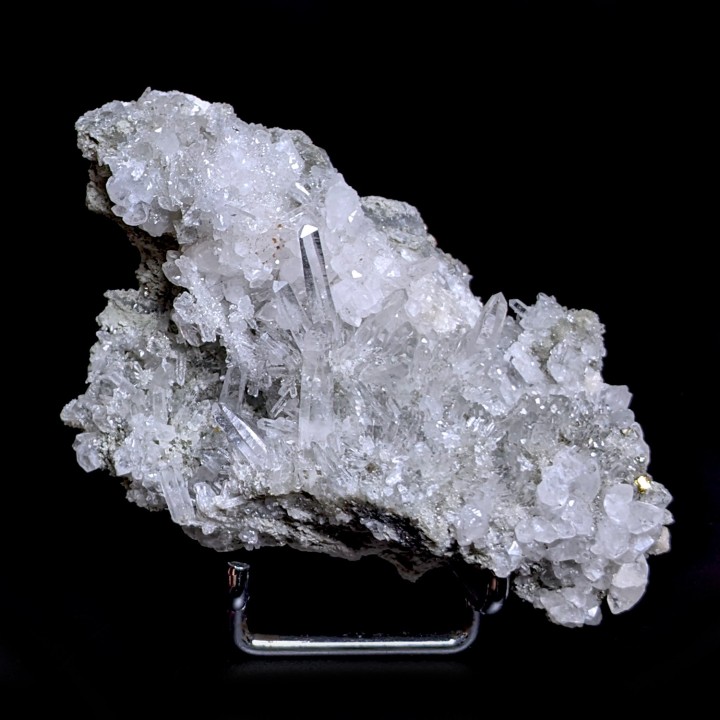Quartz, pyrite, Guanaceví, Mexico, 8.1 cm