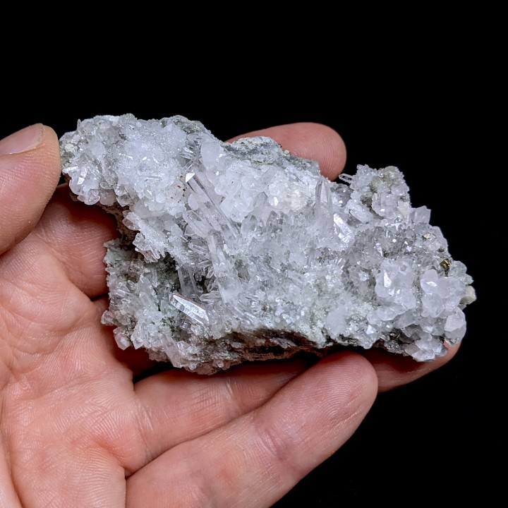 Quartz, pyrite, Guanaceví, Mexique, 8,1 cm