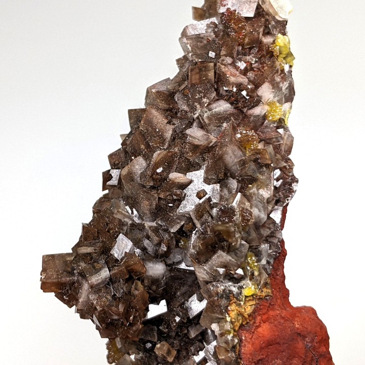 Calcite, mimetite, Santa Eulalia, Mexico, 6.2 cm