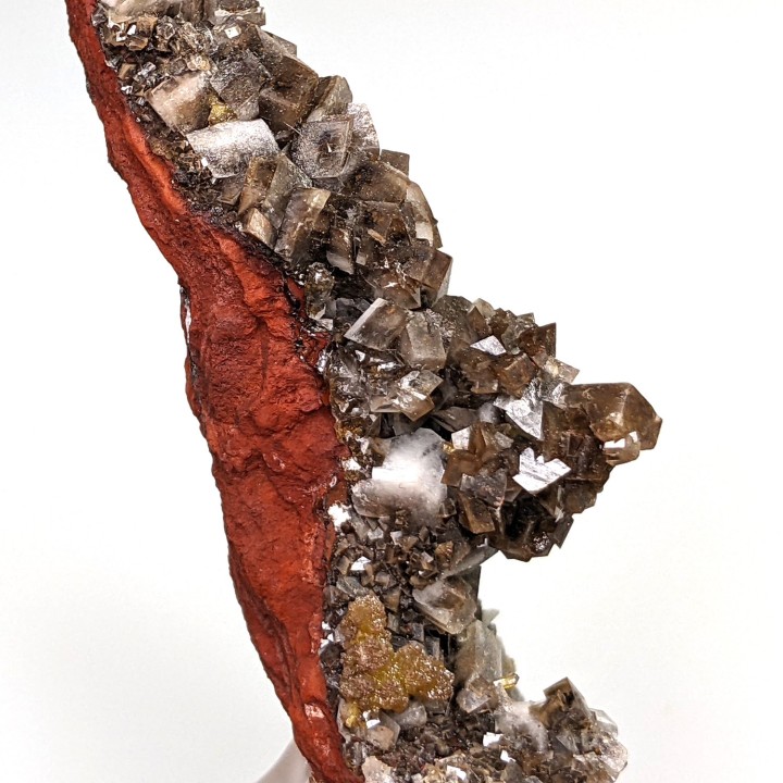Calcite, mimetite, Santa Eulalia, Mexico, 6.2 cm