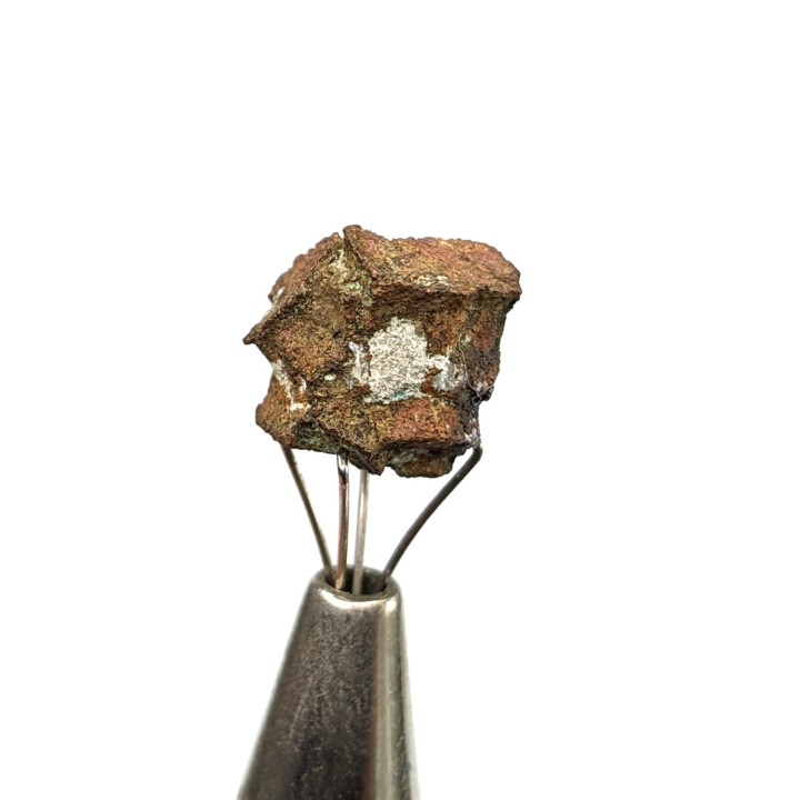 Cuivre psm aragonite, Coro Coro, Bolivie, 0,8 cm