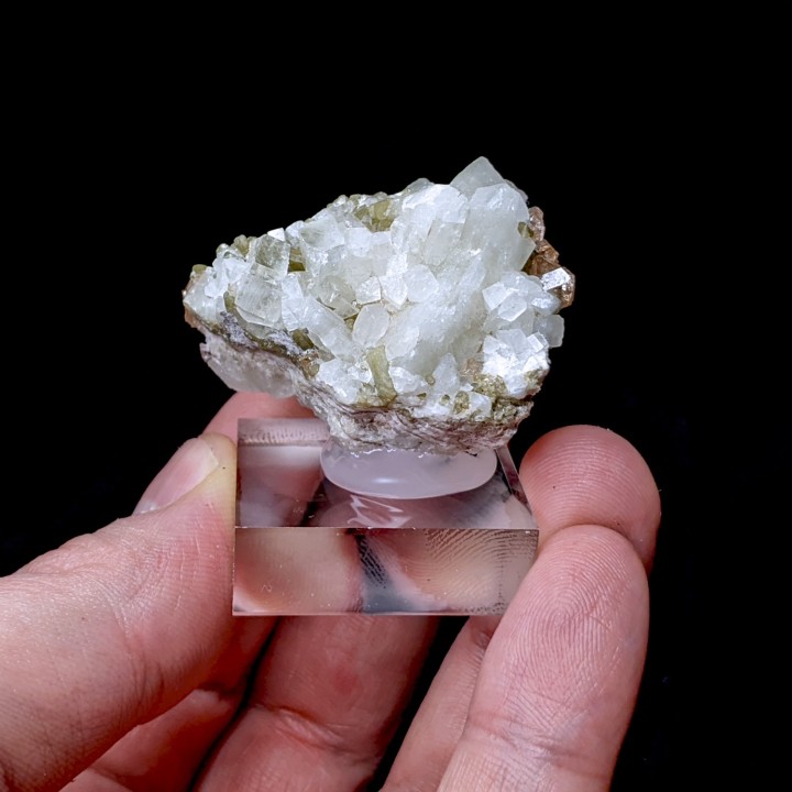 Prehnite, diopside, grenat, Mine Jeffrey, Canada, 4,1 cm