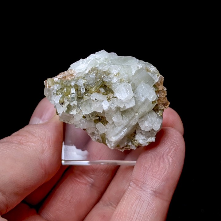 Prehnite, diopside, grenat, Mine Jeffrey, Canada, 4,1 cm