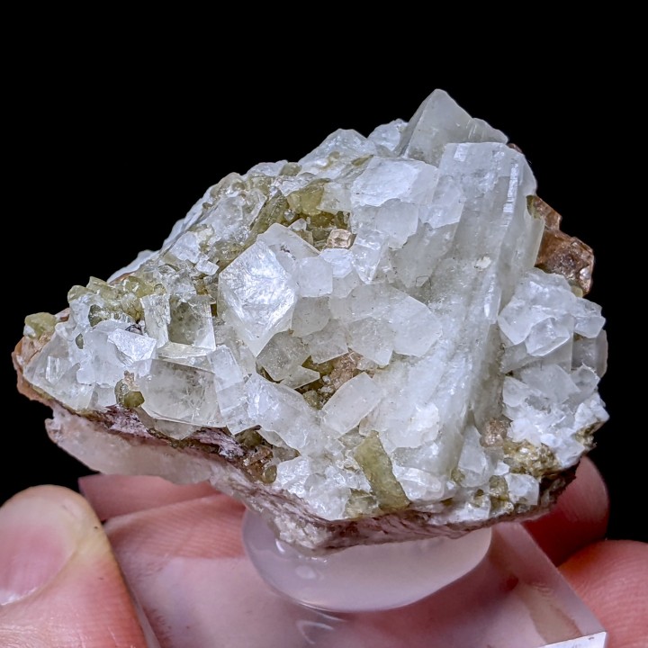 Prehnite, diopside, grenat, Mine Jeffrey, Canada, 4,1 cm
