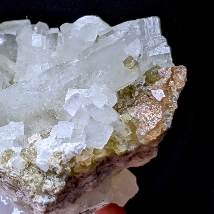 Prehnite, diopside, grenat, Mine Jeffrey, Canada, 4,1 cm
