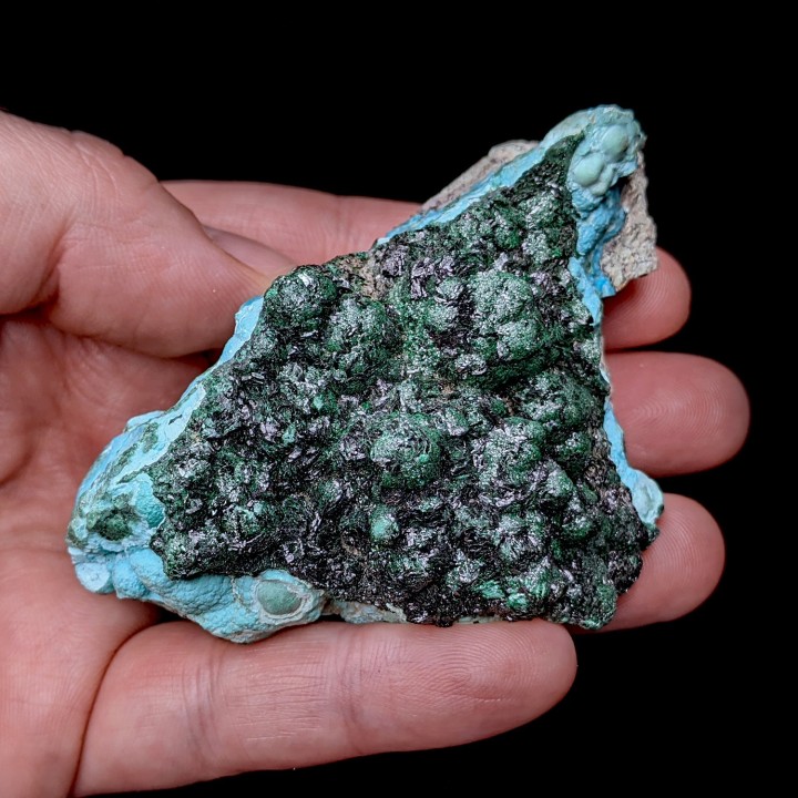 Malachite, chrysocolle, Mine de l'étoile, 166 g