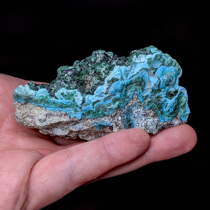 Malachite, chrysocolle, Mine de l'étoile, 166 g