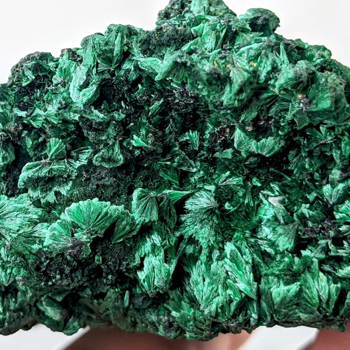 Fibrous malachite, Mindouli, Congo, 497 g