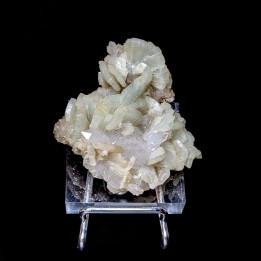 Prehnite, quartz, Djebel Melh, Maroc, 5 cm