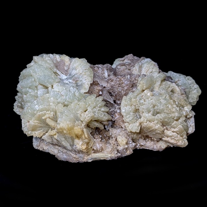 Prehnite, quartz, Djebel Melh, Maroc, 7 cm