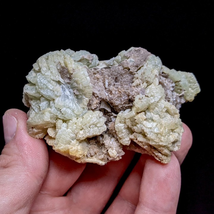 Prehnite, quartz, Djebel Melh, Morocco, 7 cm