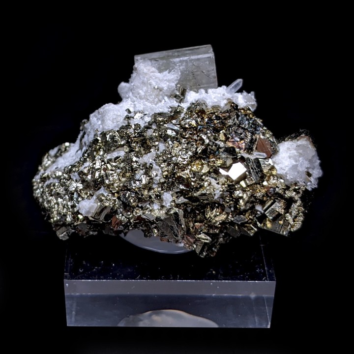 Apatite, pyrite, Julcani, Pérou, 4,3 cm