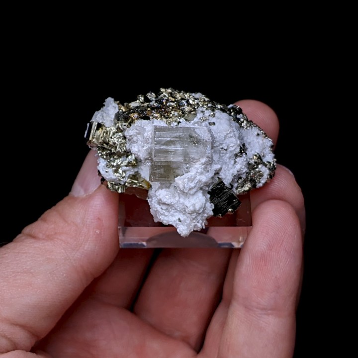 Apatite, pyrite, Julcani, Pérou, 4,3 cm
