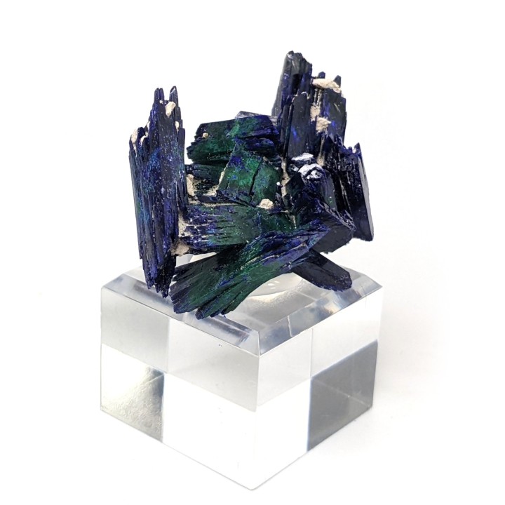 Azurite, malachite, Kerouchen, Maroc, 3,6 cm