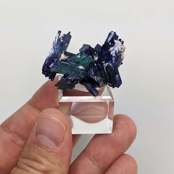 Azurite, malachite, Kerouchen, Maroc, 3,6 cm