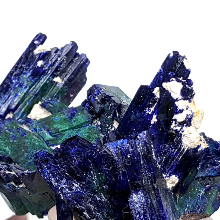 Azurite, malachite, Kerouchen, Morocco, 3.6 cm
