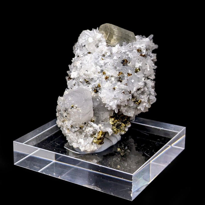 Apatite, quartz, Julcani, Pérou, 5,6 cm