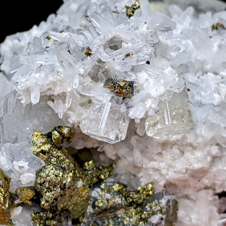 Apatite, quartz, Julcani, Pérou, 5,6 cm