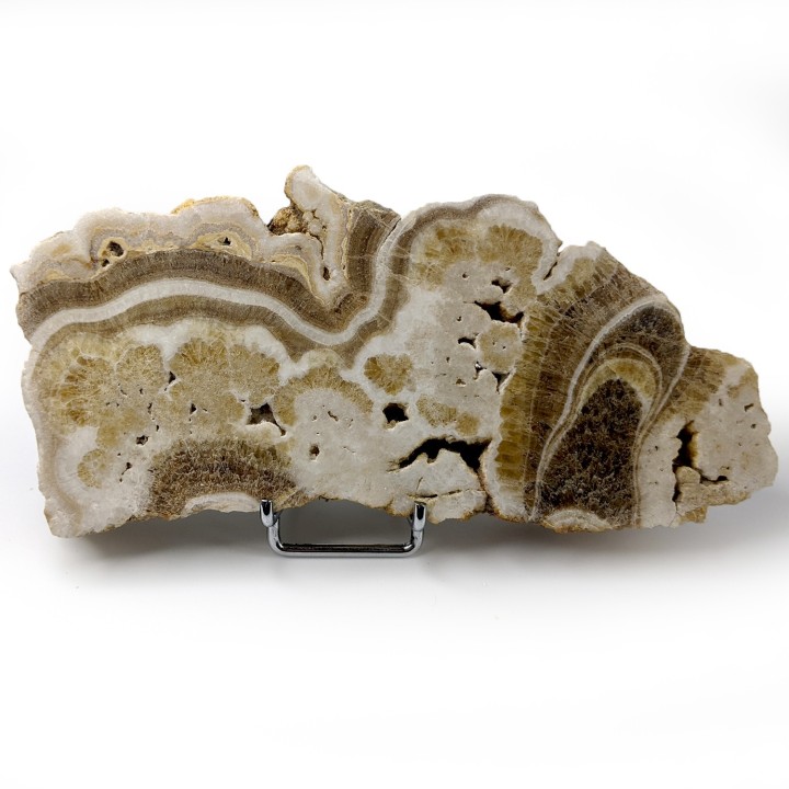 Slice of aragonite, St Aubin, France, 357 grams
