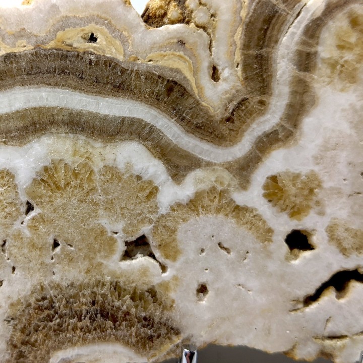 Slice of aragonite, St Aubin, France, 357 grams