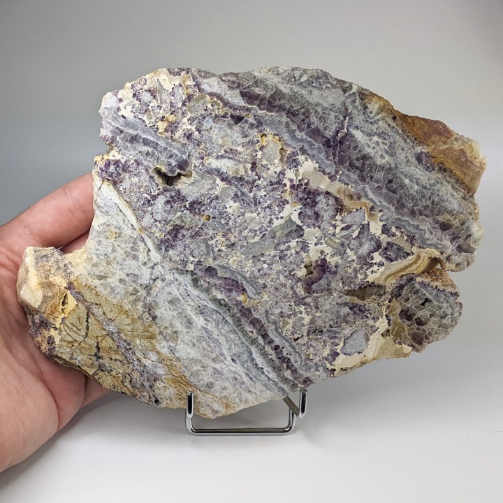 Slice of Fluorite, Maine Reclesne, France, 930 grams