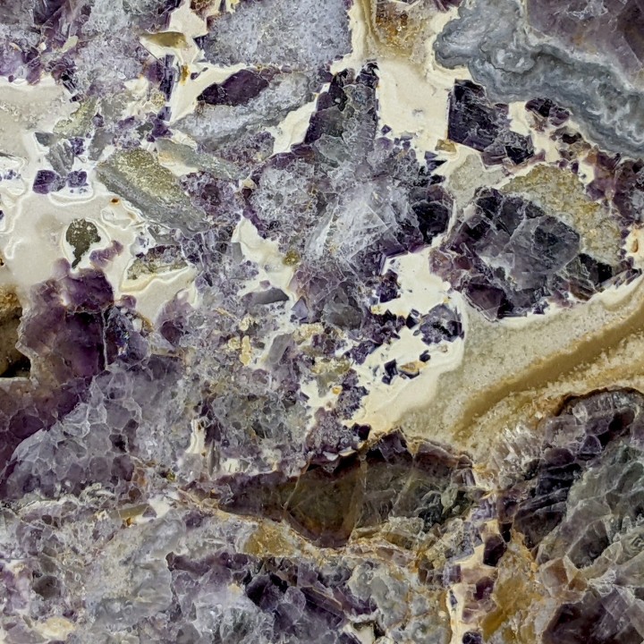 Slice of Fluorite, Maine Reclesne, France, 930 grams