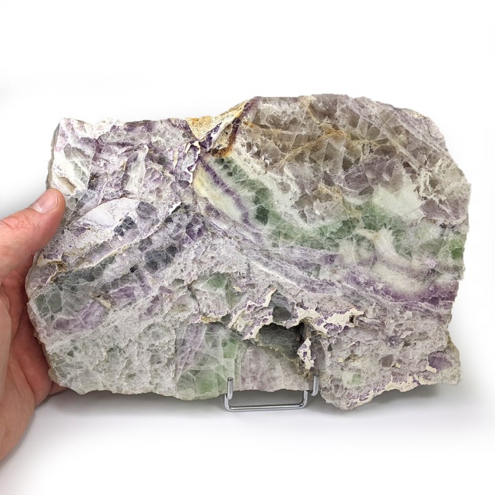 Tranche de Fluorite, Maine Reclesne, France,  1760 grammes