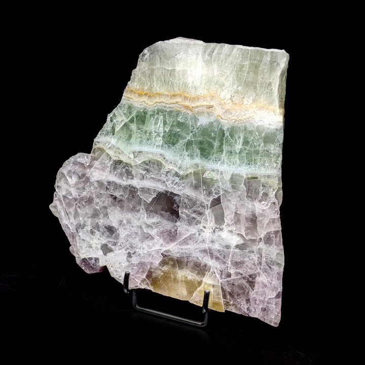 Slice of Fluorite, Maine Reclesne, France, 775 grams