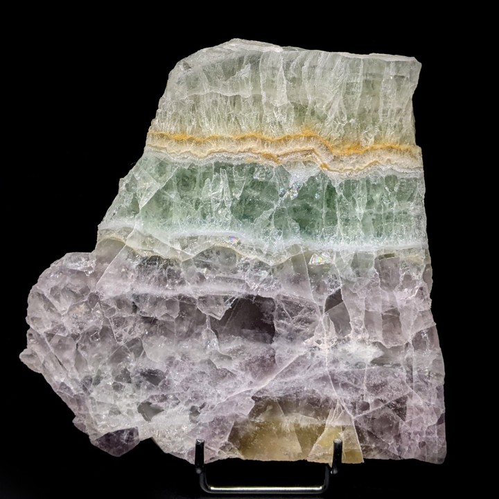Slice of Fluorite, Maine Reclesne, France, 775 grams