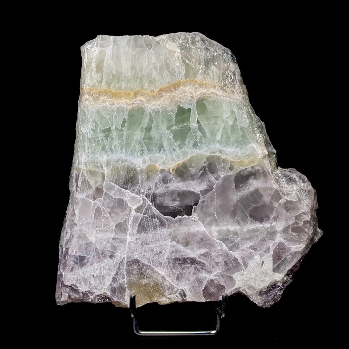 Tranche de Fluorite, Maine Reclesne, France,  775 grammes