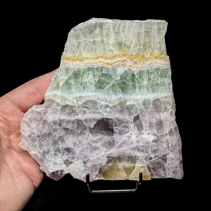 Slice of Fluorite, Maine Reclesne, France, 775 grams