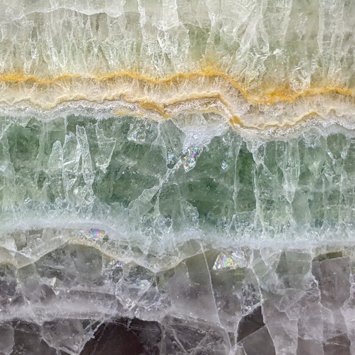 Slice of Fluorite, Maine Reclesne, France, 775 grams
