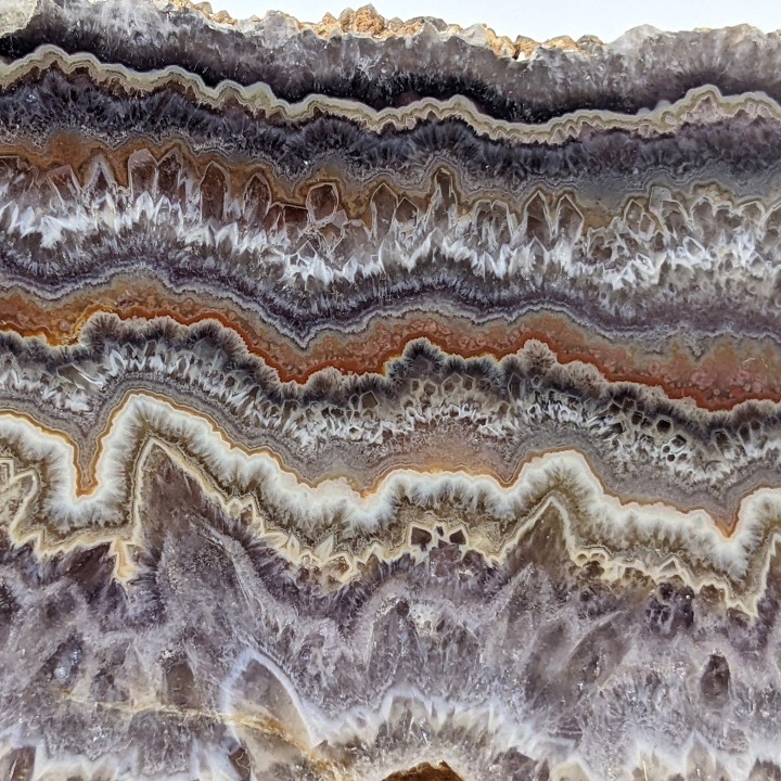 Tranche d'agate, Châtelperron, France, 195 grammes