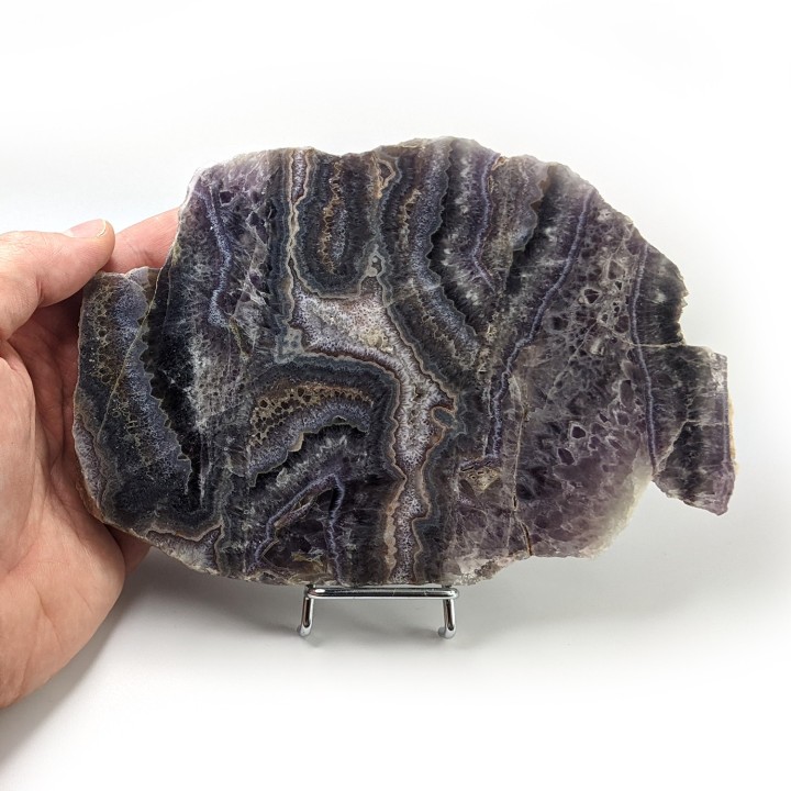 Tranche d'agate, Châtelperron, France, 410 grammes