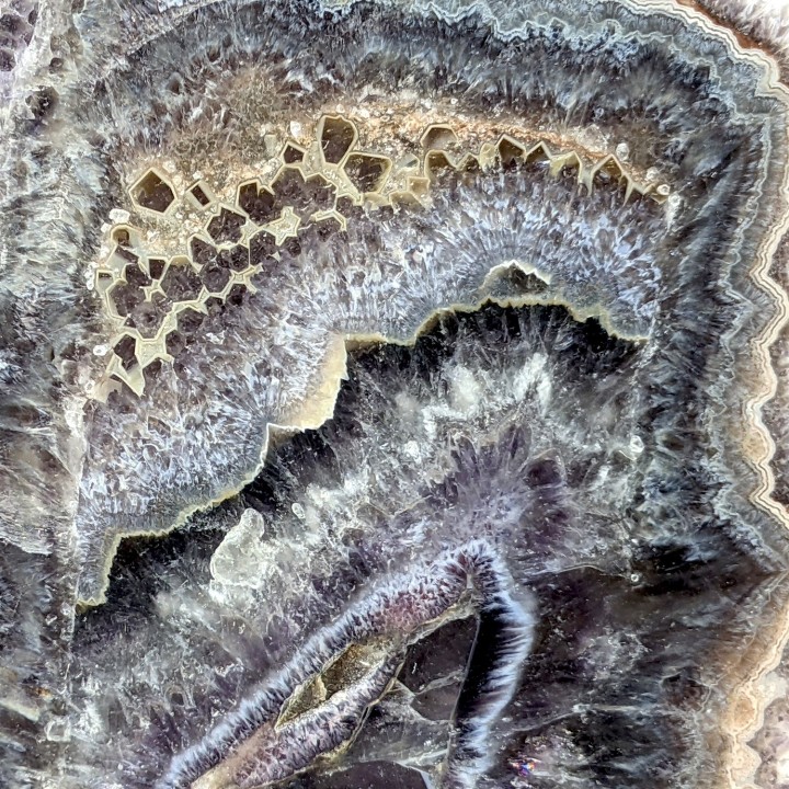Slice of agate, Châtelperron, France, 410 grams