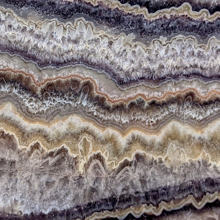 Slice of agate, Châtelperron, France, 245 grams