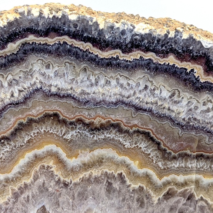 Slice of agate, Châtelperron, France, 245 grams