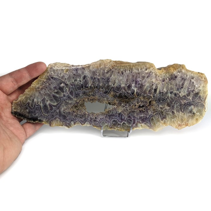 Tranche d'agate, Châtelperron, France, 814 grammes