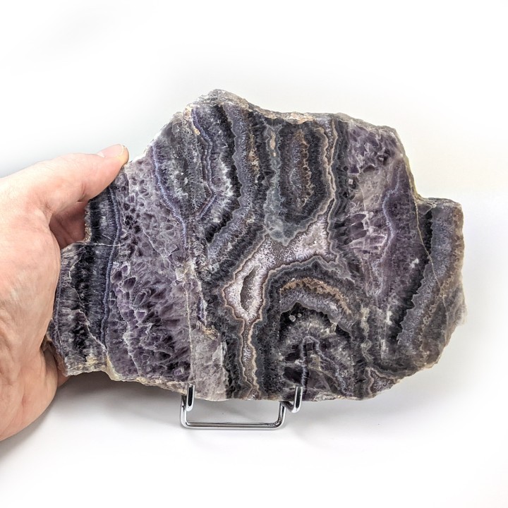 Tranche d'agate, Châtelperron, France, 423 grammes