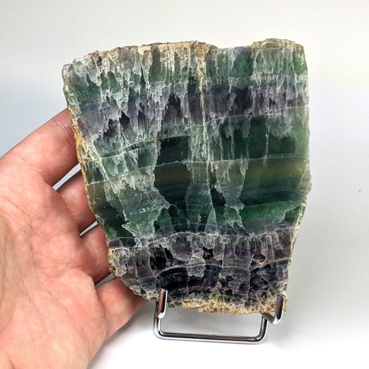 Tranche de Fluorite, Voltennes, France,  366 grammes