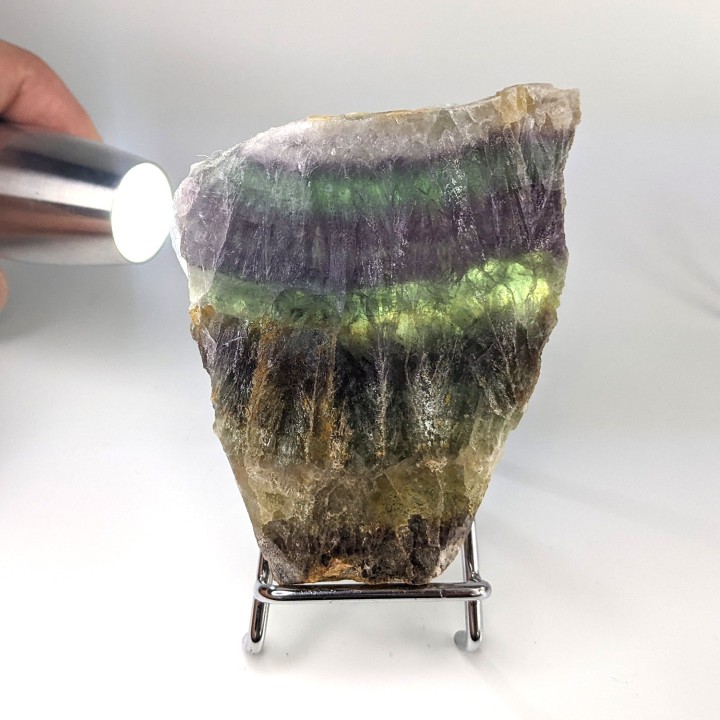 Slice of Fluorite, Voltennes, France, 161 grams