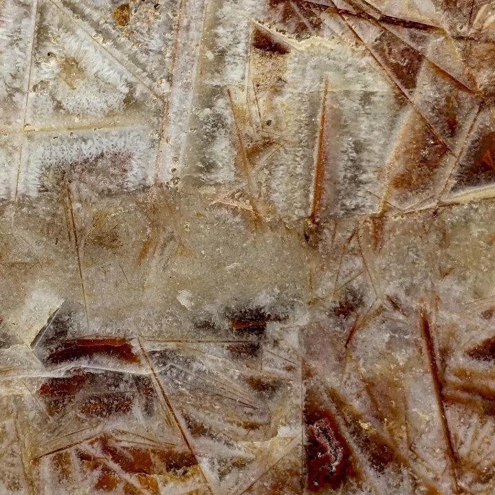 Tranche d'agate géométrique, 802 grammes