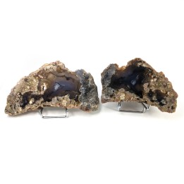 Paire de tranches d'agate, Turquie, 636 grammes