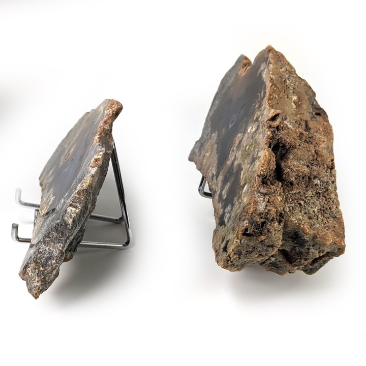 Paire de tranches d'agate, Turquie, 636 grammes
