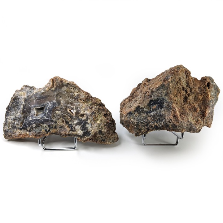 Pair of agate slices, Turkey, 636 grams