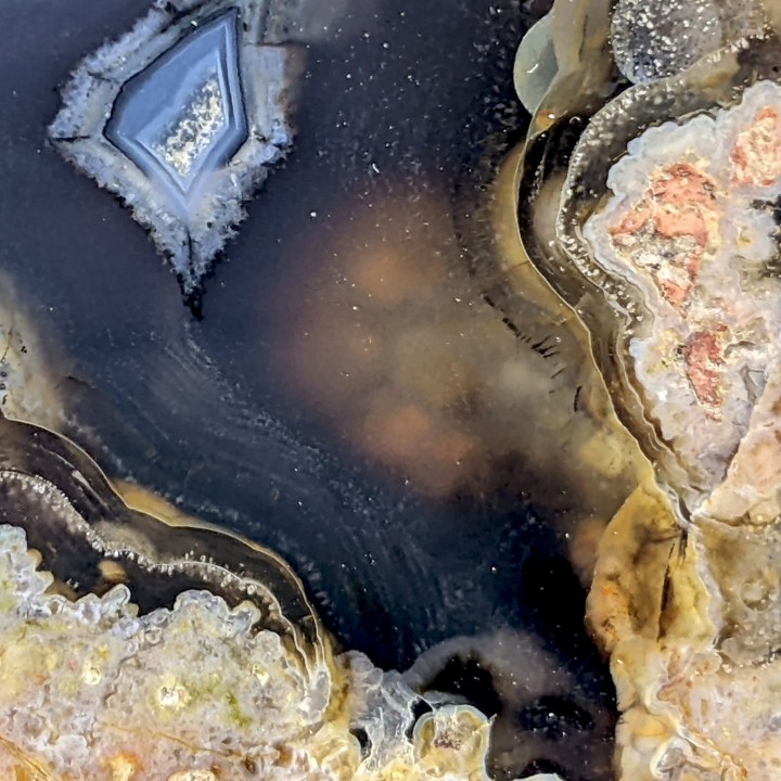Paire de tranches d'agate, Turquie, 636 grammes